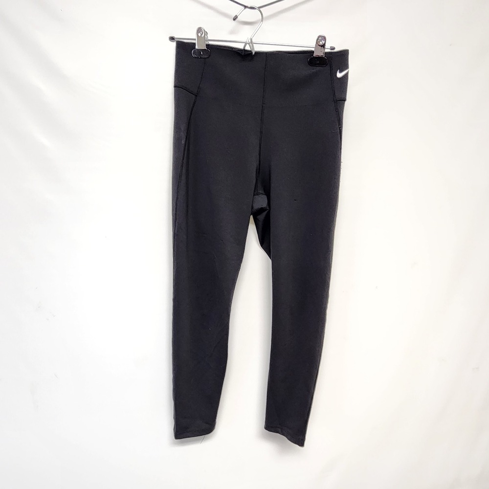Nike Womens Leggings Medium Black Capri/Pants Dri Fit‎ Athletic Workout 21"